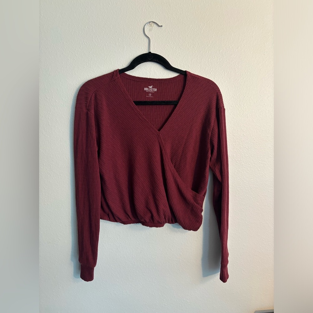Hollister Women Wrap Long Sleeve Top